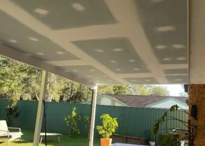 external pergola ceiling plastering Brisbane