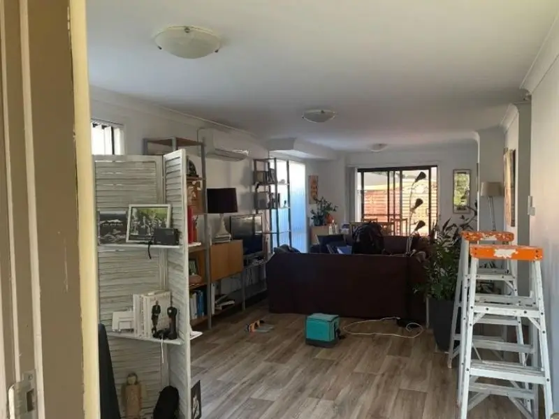 before partition wall installation