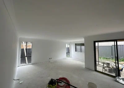 Gyprock installer finish in Aspley with open plan ceilings and walls plastered ready for paint
