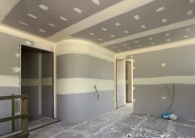 Plastering services in Camp Hill with curved walls jointed around doorways
