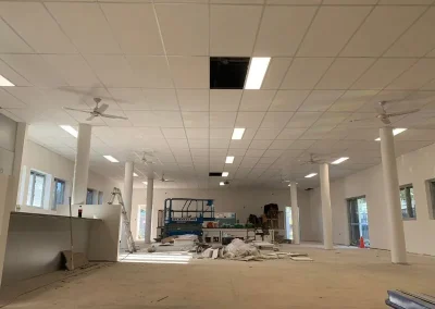 Suspended ceiling fit-out in Toowong nearing completion